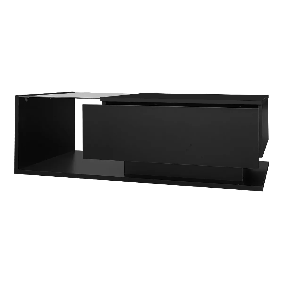Meilleurs prix pour Table basse en panneaux de particules avec LED 100x50x32 cm, Noir