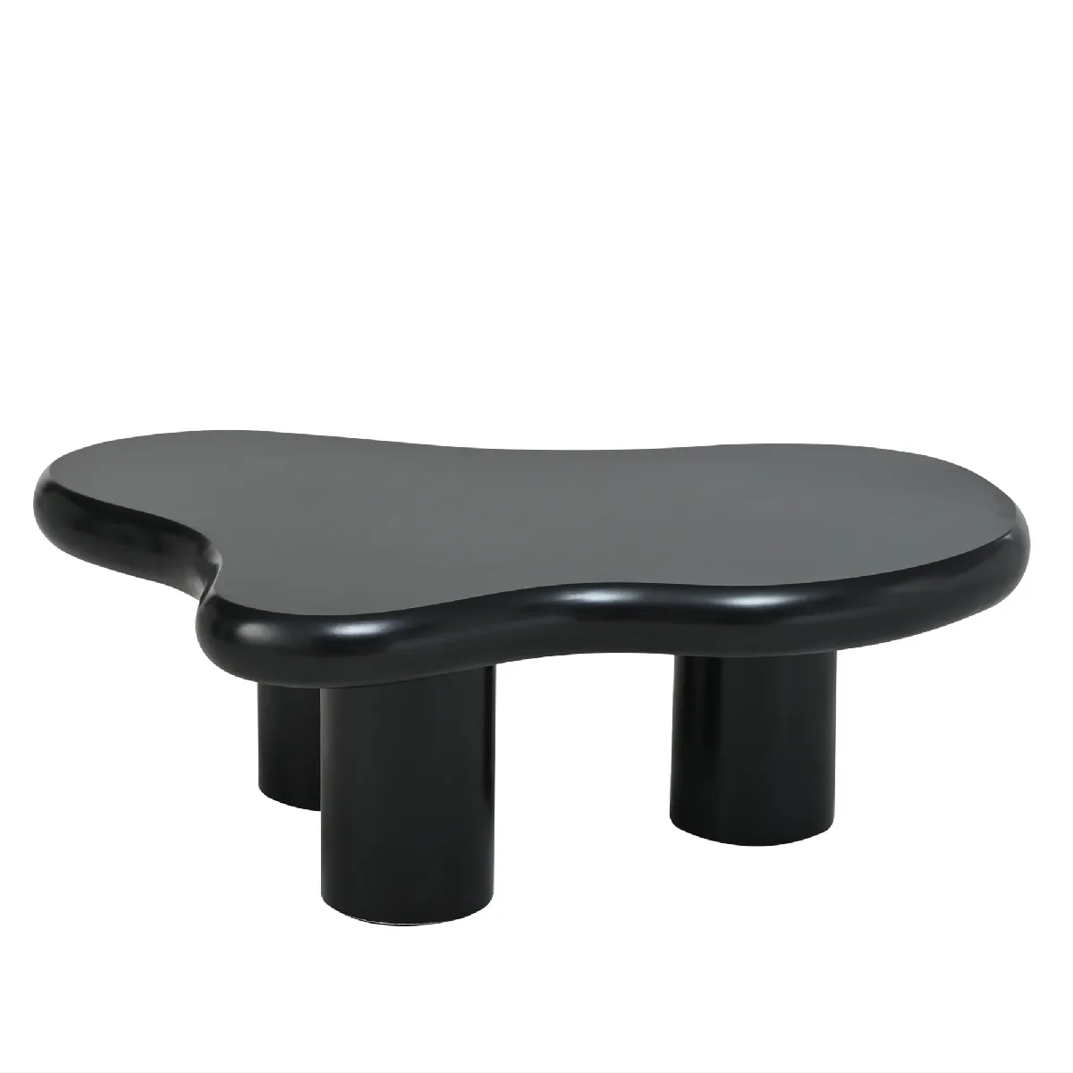 Comparer les prix de Table Basse en MDF avec design en nuage 97x67x32 cm, Noir