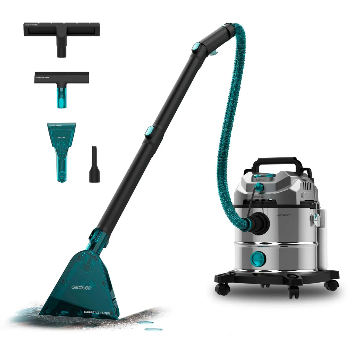 CECOTEC Aspirateur &agrave; sec et humide  CarpetClean 20000 Pro Ultra 1600 W 1380 W 21 KPA 20 L