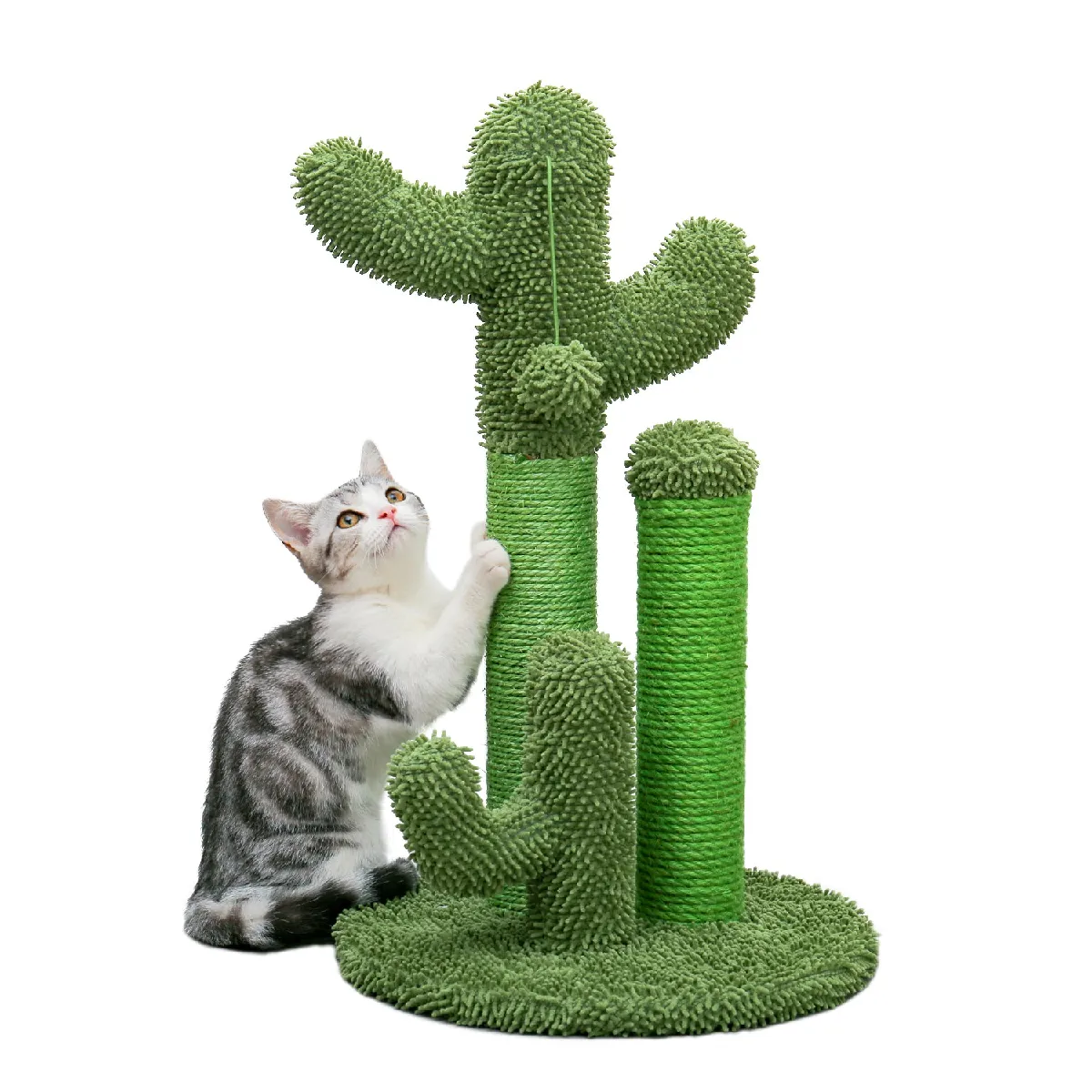 Comparer les prix de Arbre à Chat Cactus Lot de 3 Vert (M)