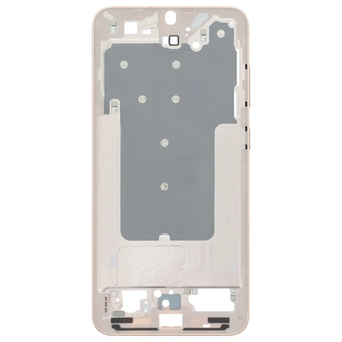 Samsung Châssis Central Original pour Galaxy S25 Plus Ajustement Précis et Sécurisé champagne