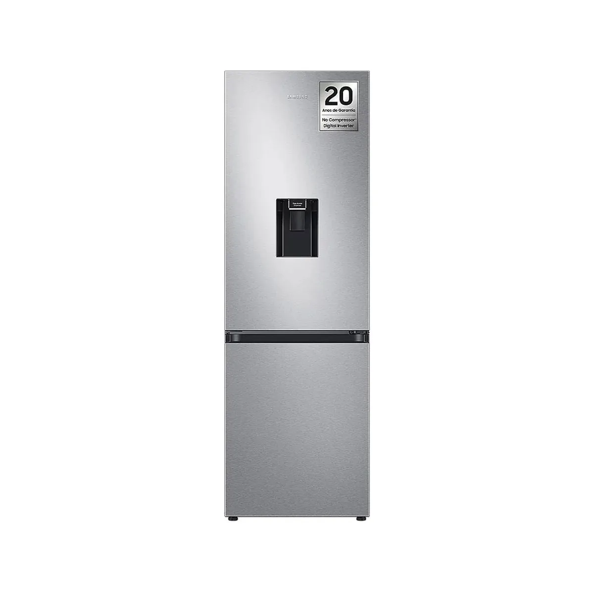 Réfrigérateur congélateur Samsung RB34C632DSA congélateur bas avec distributeur d'eau WiFi 59.5x65.8x185.3 cm lxpxh 341 litres Classe D métallisé - vue 2