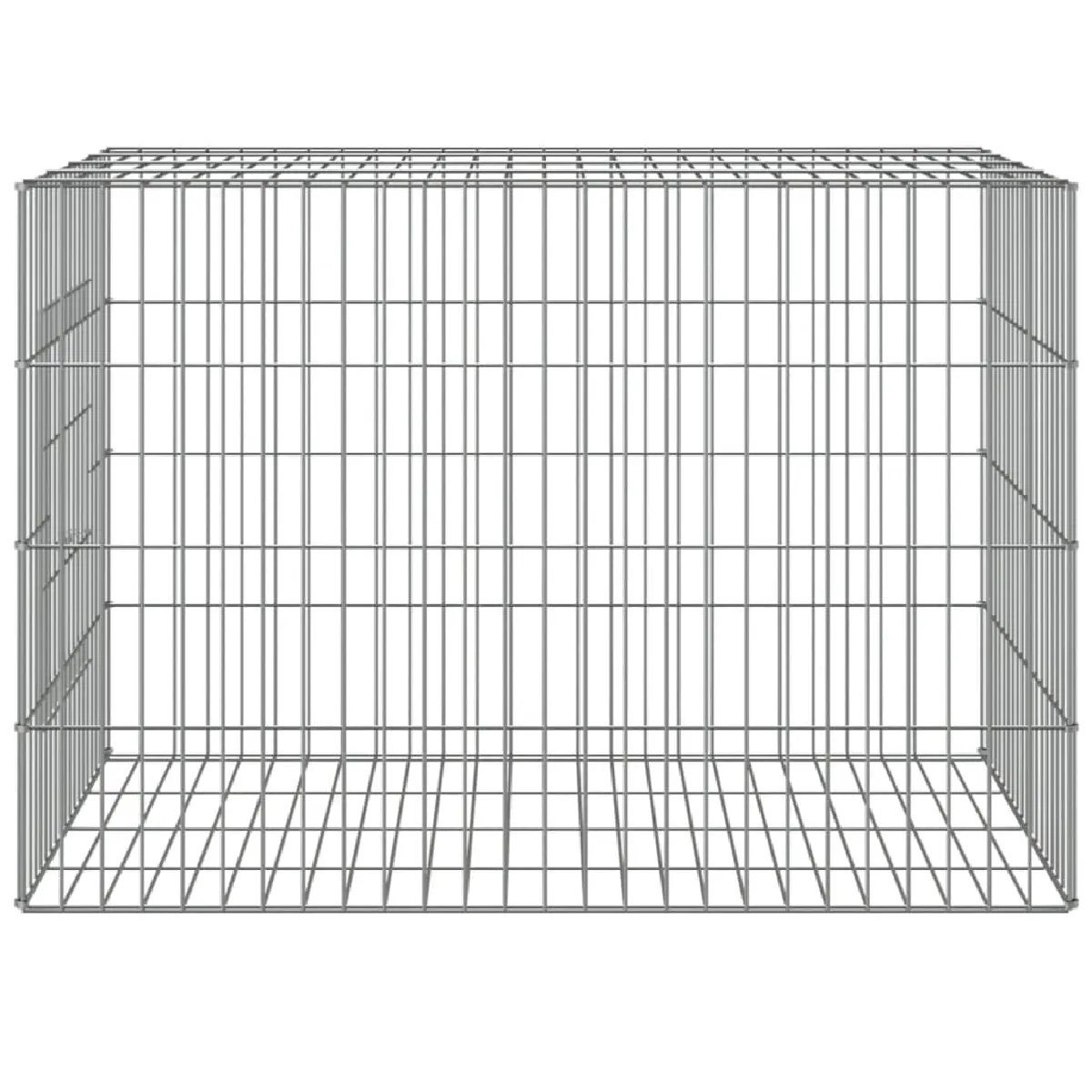 Comparer les prix de Cage à lapin 78 x 54 x 54 cm Fer galvanisé Argent 02_0041694