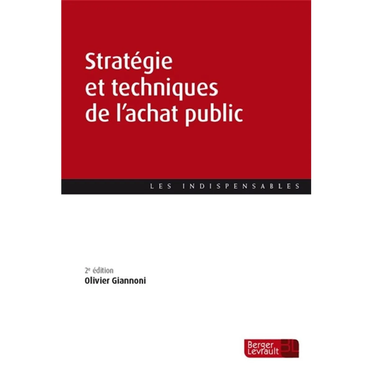 Stratégie et techniques de l'achat public