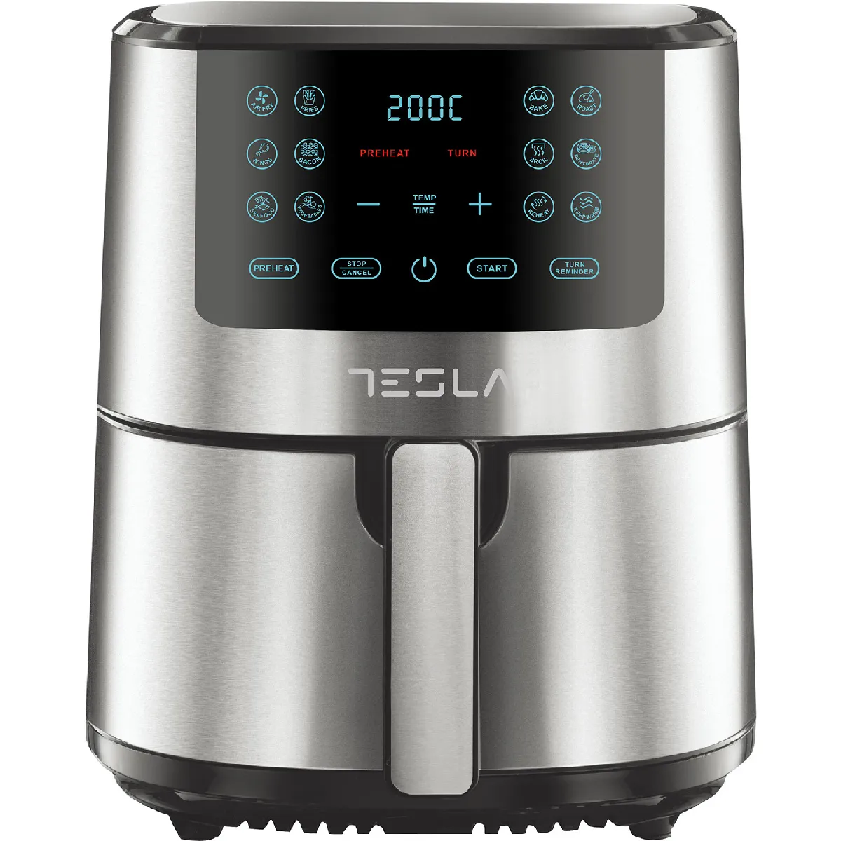 Tesla Noir Friteuse À Air Chaud 5L 1300W /Inox - Af501bx