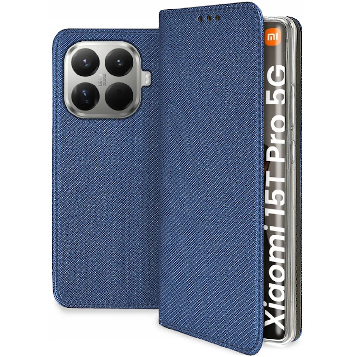 Htdmobiles Bleu Housse Portefeuille Xiaomi 15T Pro 5G