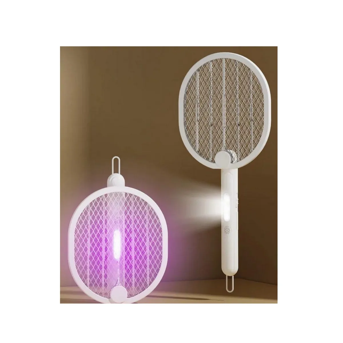 Anti-moustique Zero moustique Raquette 3 en 1 2488 Blanc