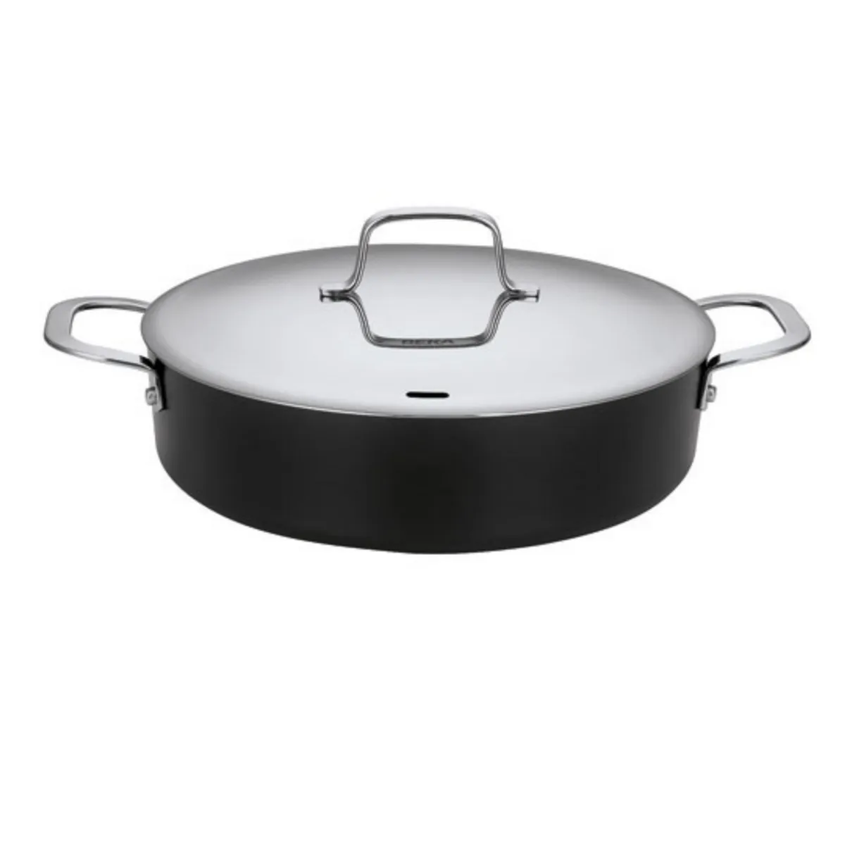 BEKA Sauteuse 2 anses revêtue 28 cm + couvercle inox Maestro - vue 2