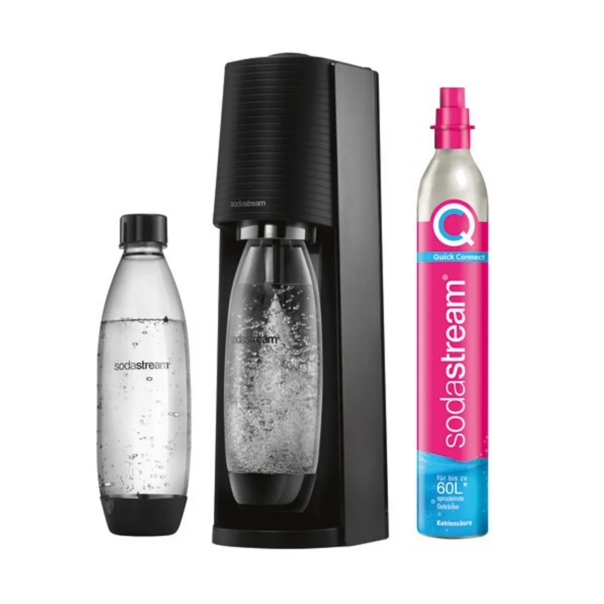 SODASTREAM Machine &agrave; gaz&eacute;ifier l'eau + 2 bouteilles + 1 cylindre - 1012812333 - Terra - 