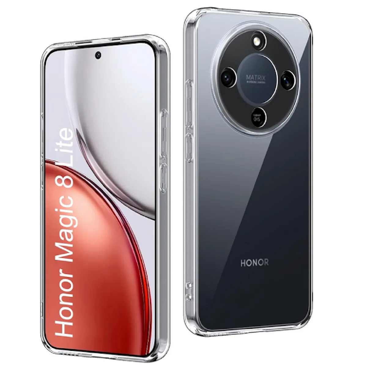 Htdmobiles Coque En Gel/Silicone Et Polyuréthane Honor Magic 8 Lite 5G - Transparent