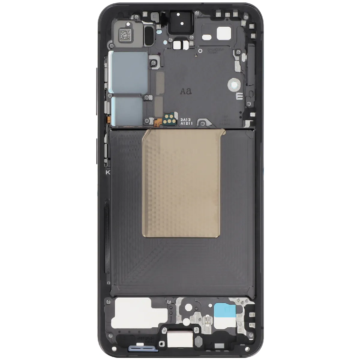 Avizar Noir Clappio Châssis Central De Remplacement Pour Galaxy S24 Avec Adhésifs