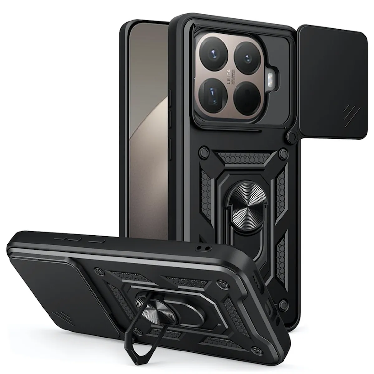 Htdmobiles - Coque pour Xiaomi 15T Pro 5G - Housse rigide antichoc - Noir - Image 2