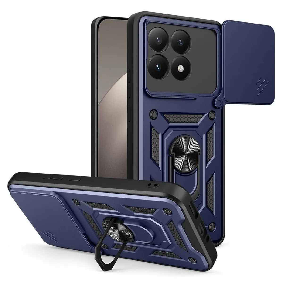 Htdmobiles Bleu Coque Antichoc Xiaomi 15T 5G - Foncé