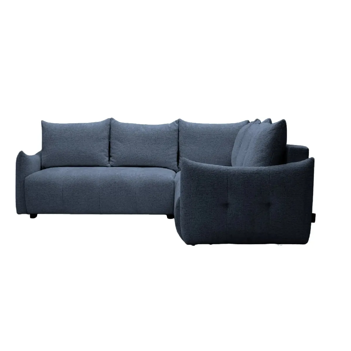 Canapé panoramique convertible tissu chenille 5 places