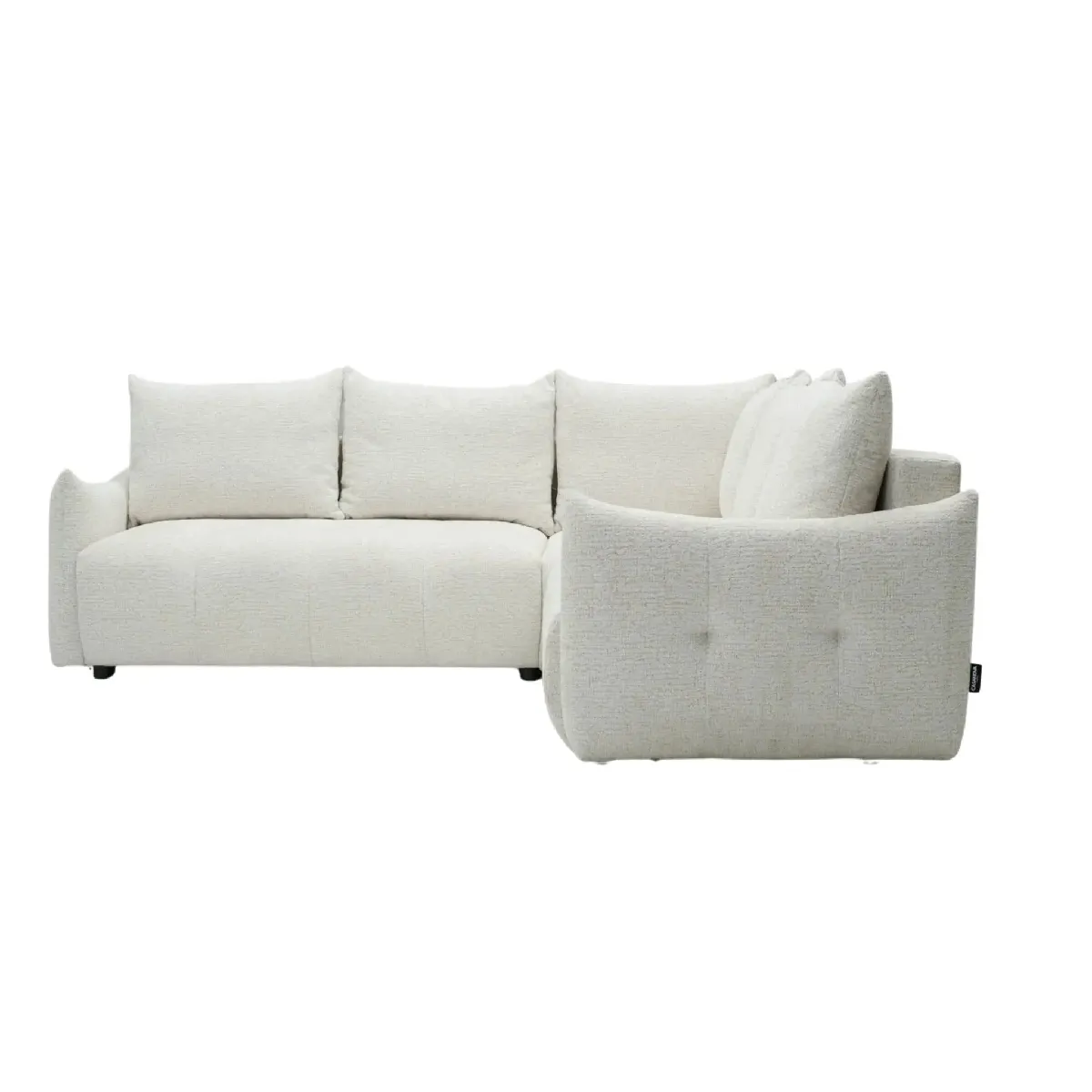 Canapé panoramique convertible tissu chenille 5 places - vue 4