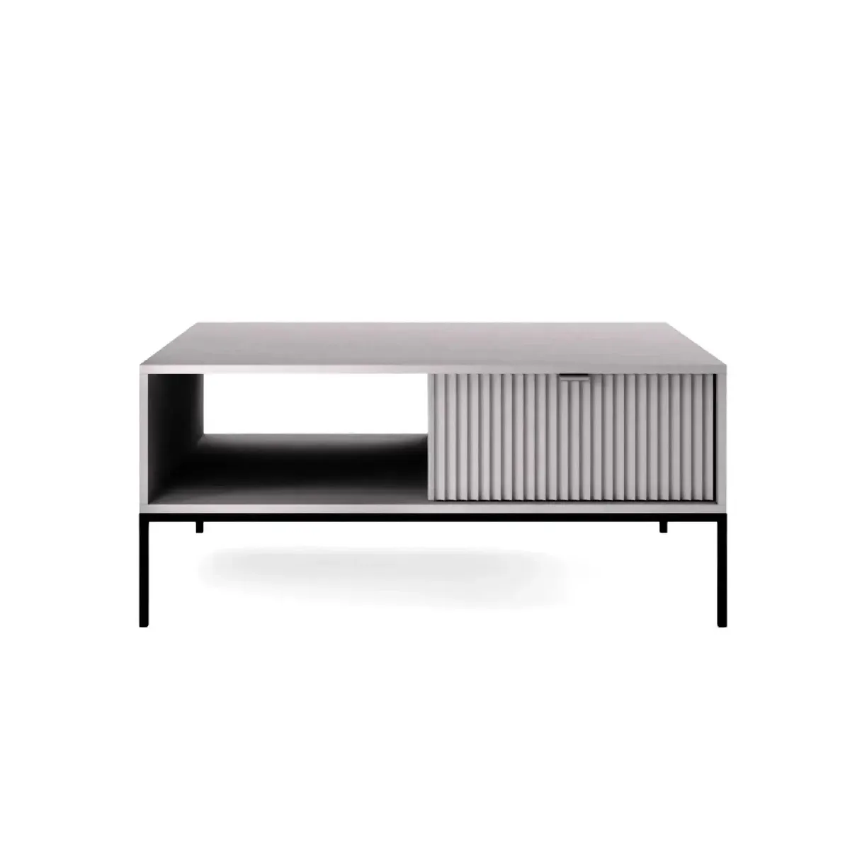 Table basse pieds en métal - Gris