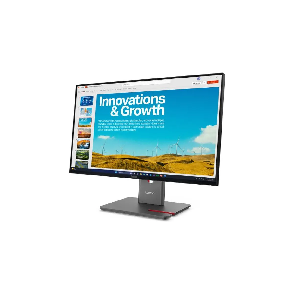 Lenovo ThinkVision P24QD 40 LED display 60 5 cm 23.8 2560 x 1440 pixels Quad HD LCD Neuf - vue 10