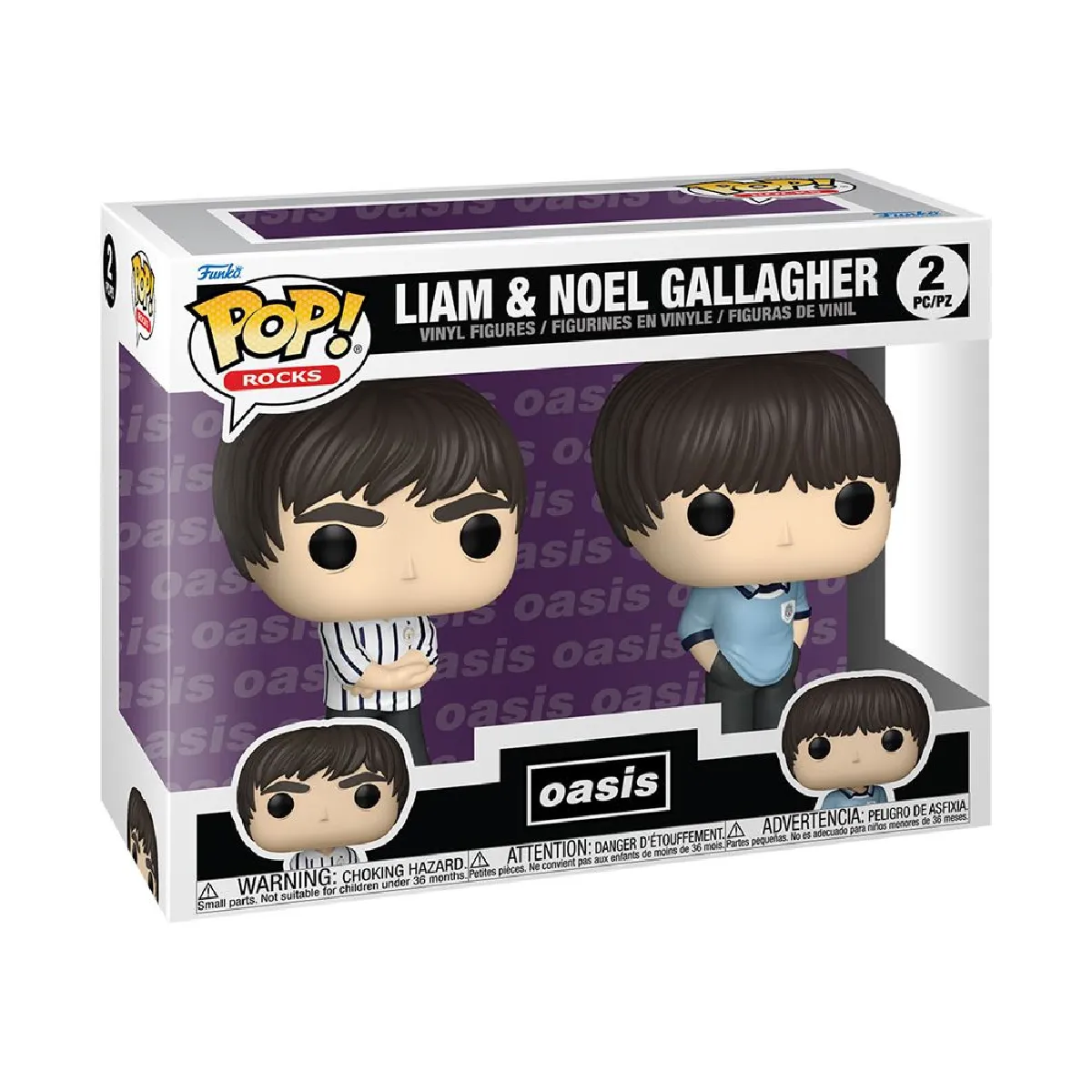Figurine Funko Pop Rocks Oasis S2 Liam & Noel Gallagher - vue 2