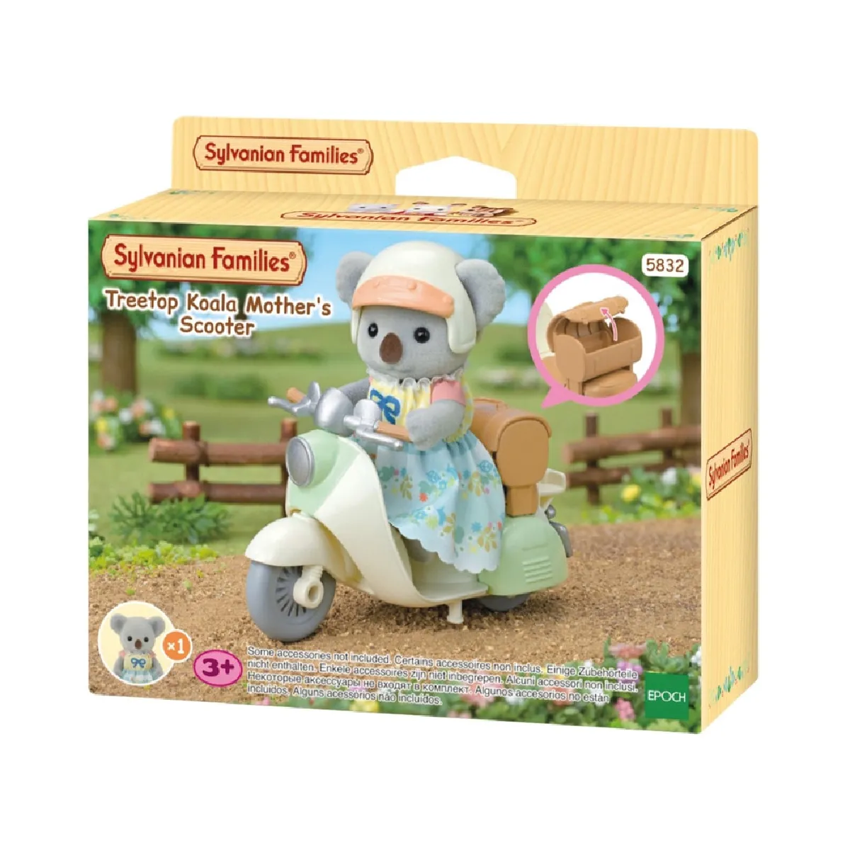 EPH5832 Playset Maman Koala avec Scooter 75 mm