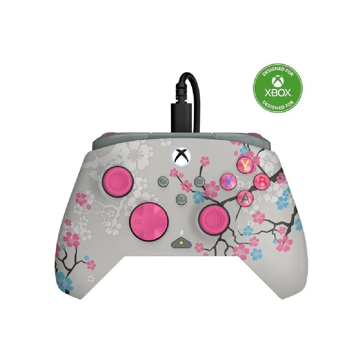 Turtle Beach Rematch Advanced Manette Filaire Xbox Series Cherry Blossom Usb-C 2,5 M