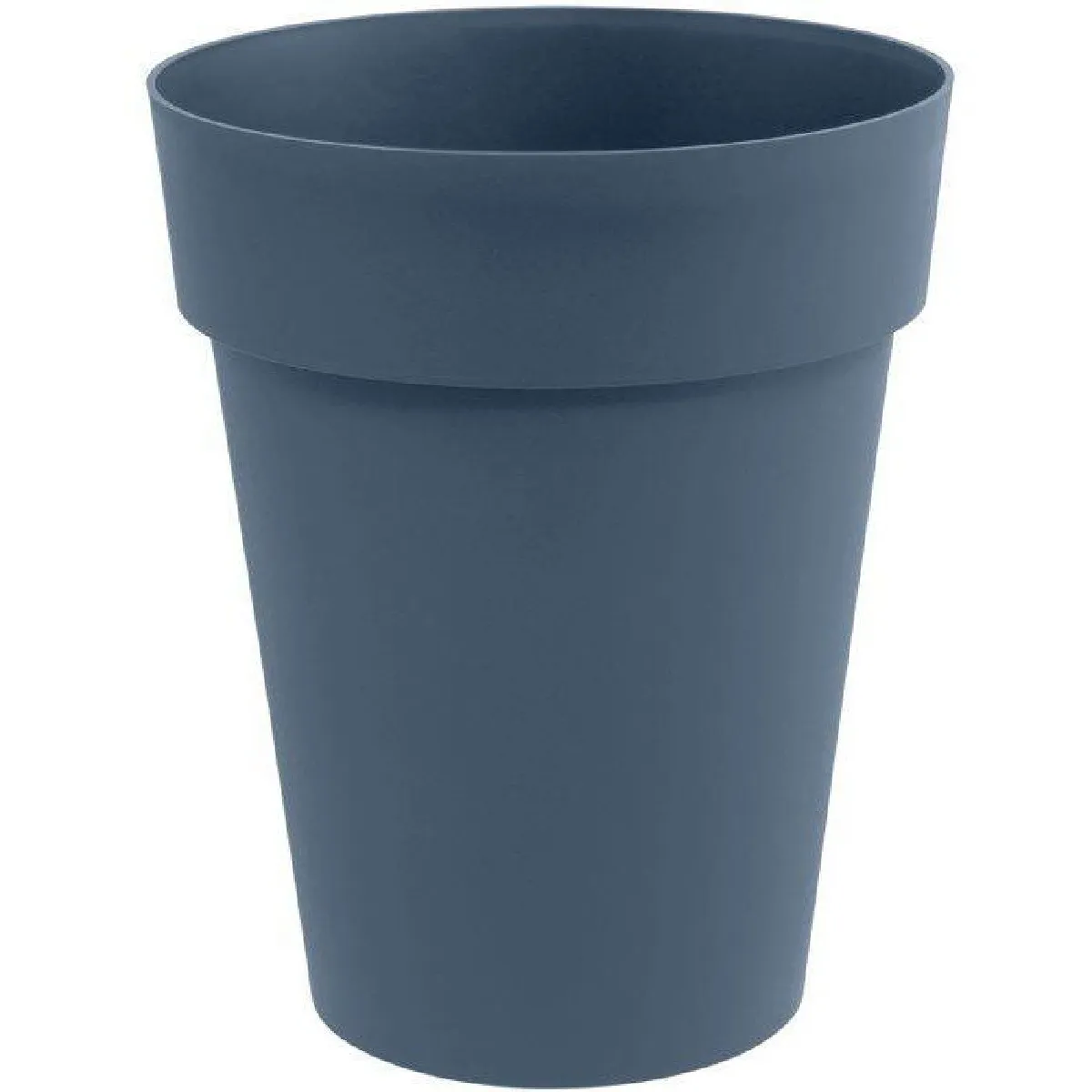 Pot de fleurs EDA Toscane rond Bleu Jean Polypropylène Ø44 x H53 cm 50 L - Image 3