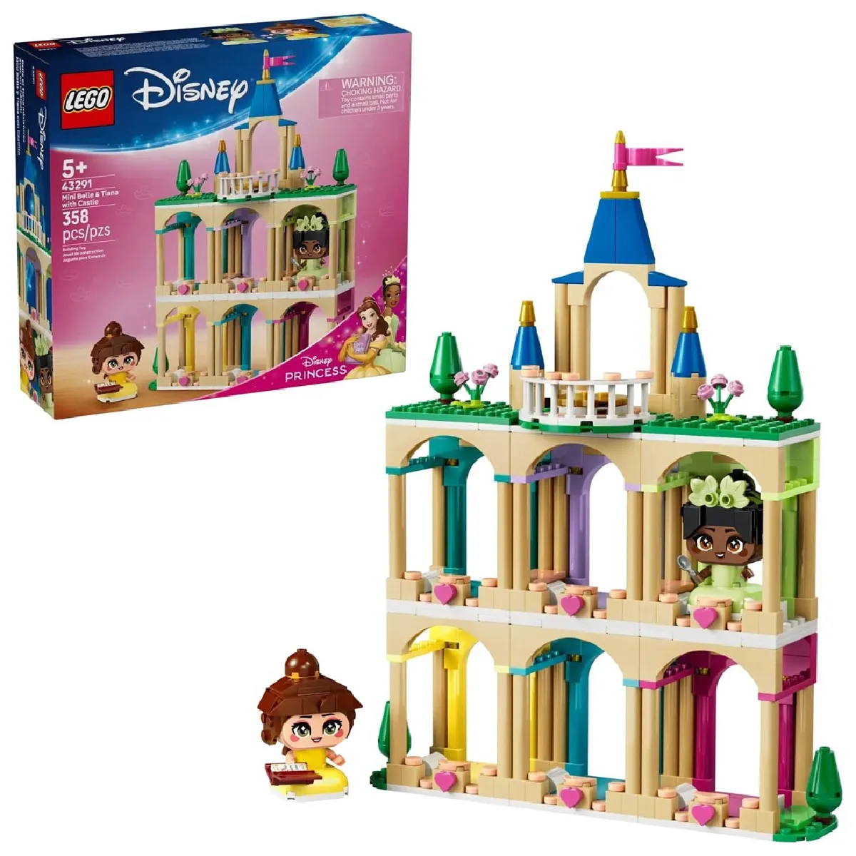 LEGO DISNEY 43291 Mini Belle et Tiana avec château