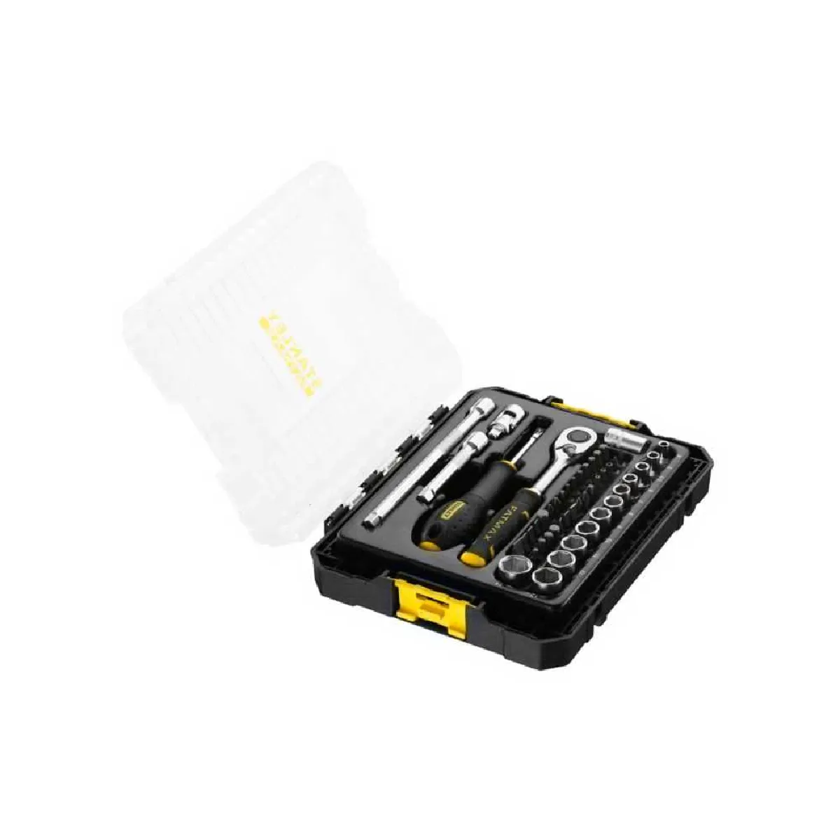 COFFRET DE DOUILLES STAKBOX ¼'' STANLEY JEU DE 48 PCS FATMAX FMMT98101 0 - vue 8