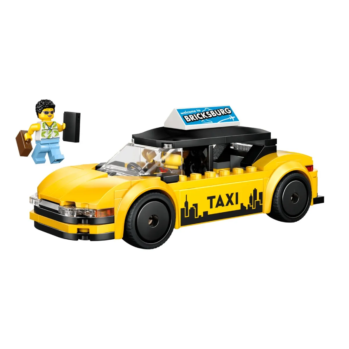 LEGO City Le Taxi Jaune 60487 - vue 4