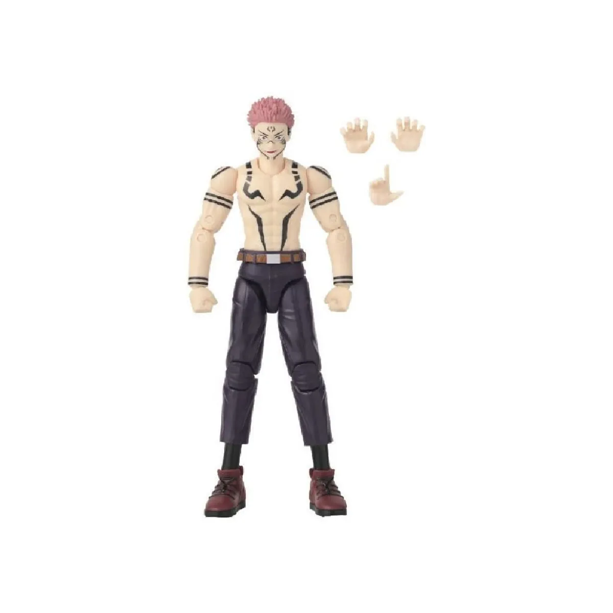 BANDAI Anime Heroes Jujutsu Kaisen Ryomen Sukuna Version Uniforme Figurine 17 cm Licence Officielle Jujutsu Kaisen Figurine d'action articulée Sukuna Jouet Enfant et + 36988