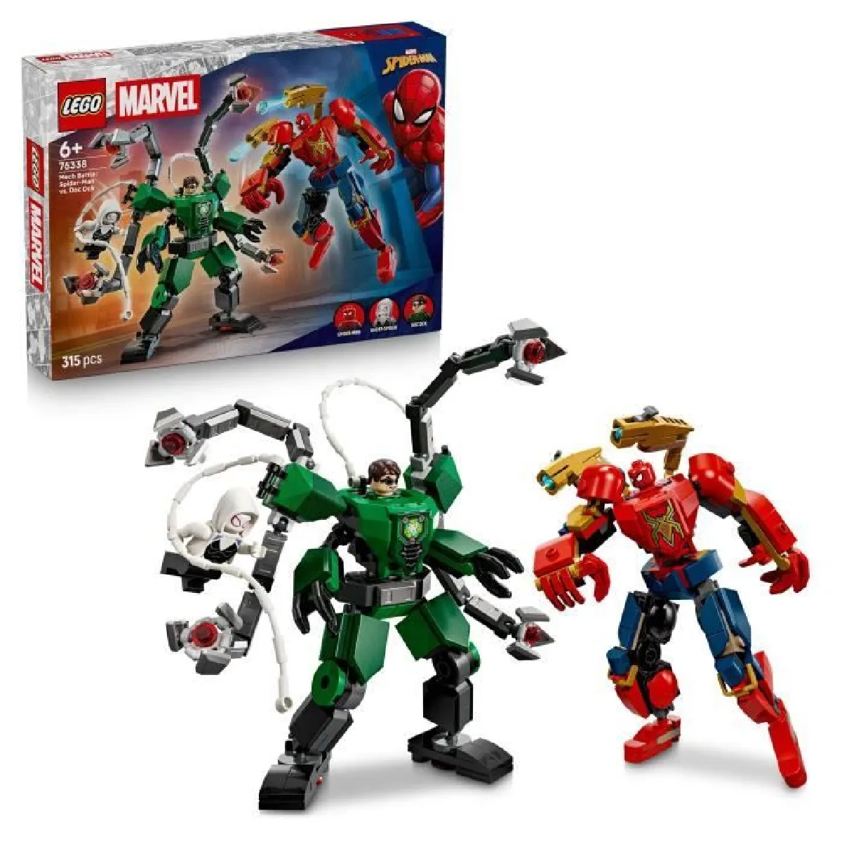 LEGO Marvel™ - Le Combat des Robots : Spider-Man contre Docteur Octopus - 76338 - vue 6