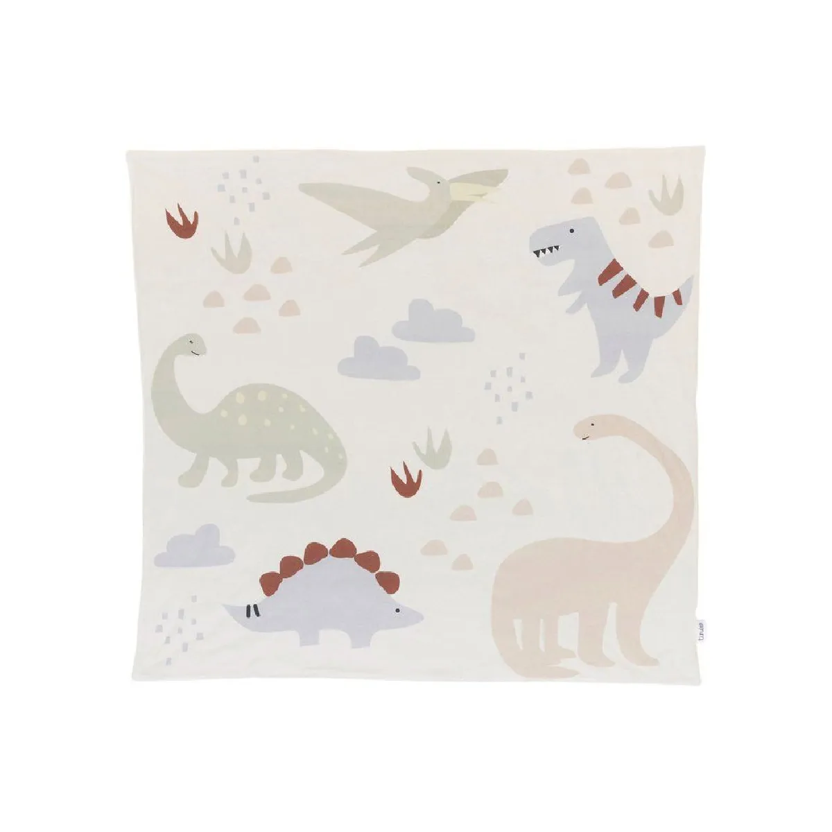 TINEO Tapis d'&eacute;veil portable 100 x 100 cm motifs dinosaures HINSZ1016841