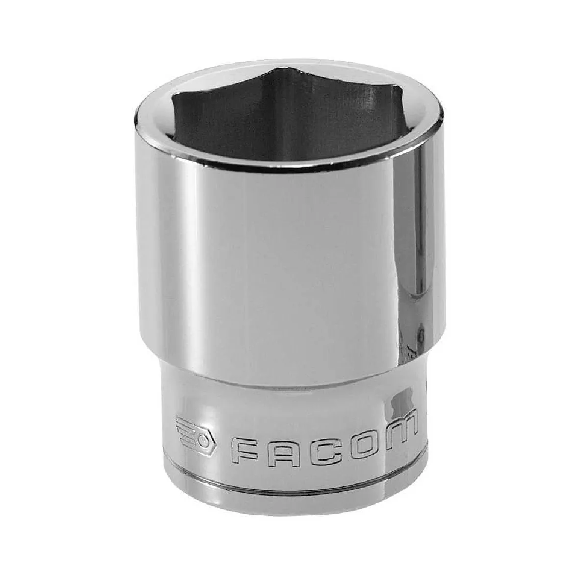 S.31H Douille courte 6 pans 31 mm 1/2 vernis chromé