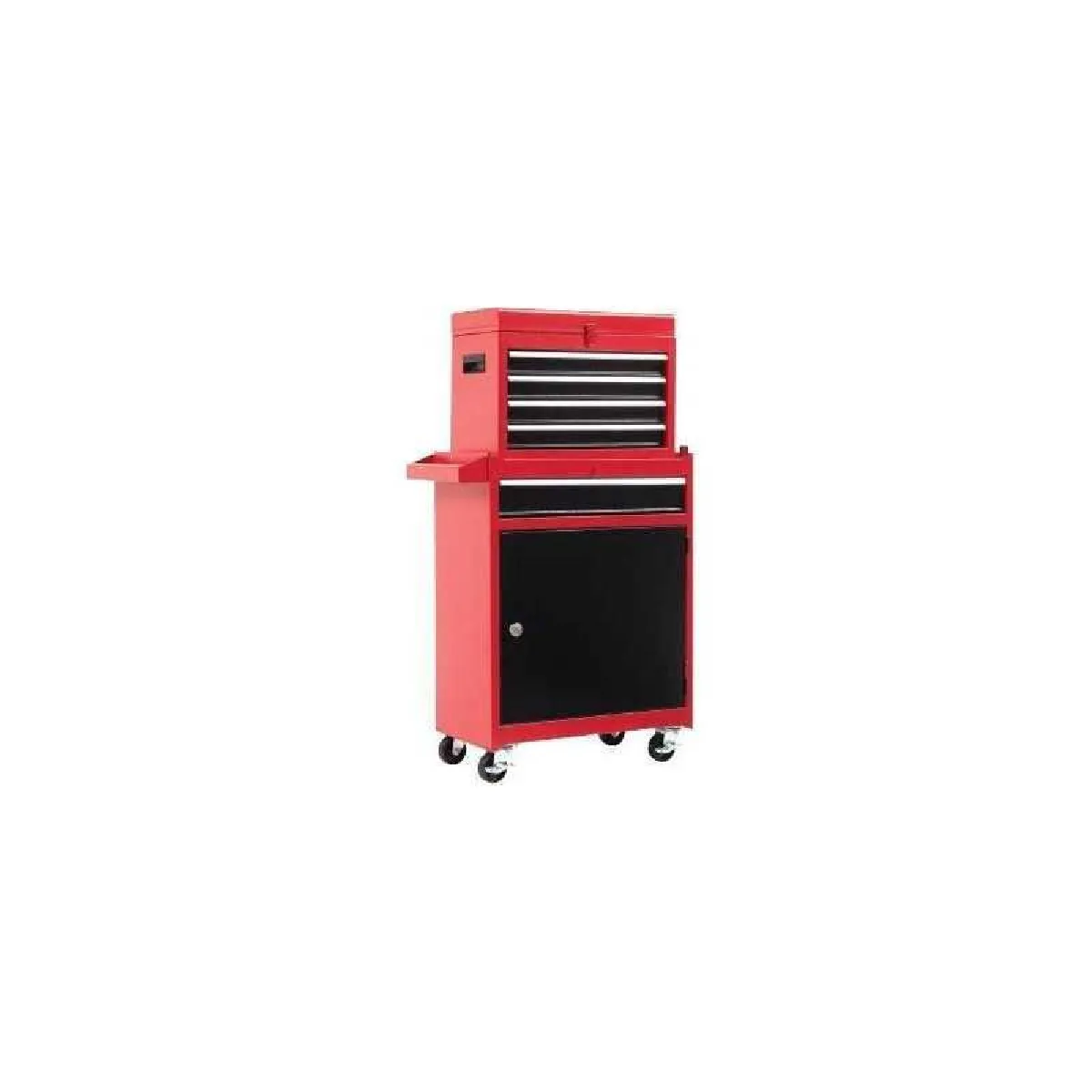 Domac Rouge Armoire À Outils Mobile - 7 Tiroirs