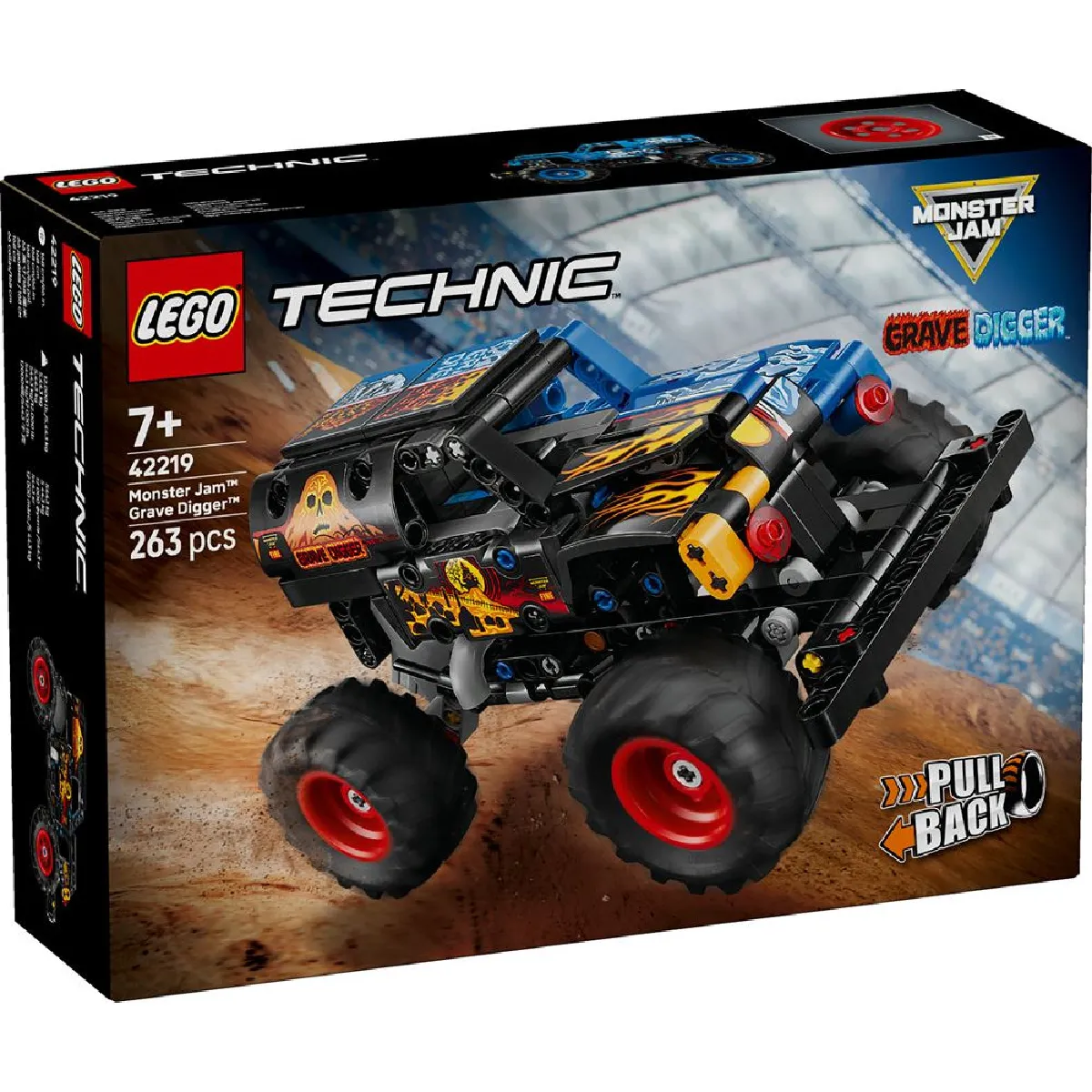 LEGO® Technic 42219 Monster Jam™ Grave Digger™ Feu et glace - vue 4