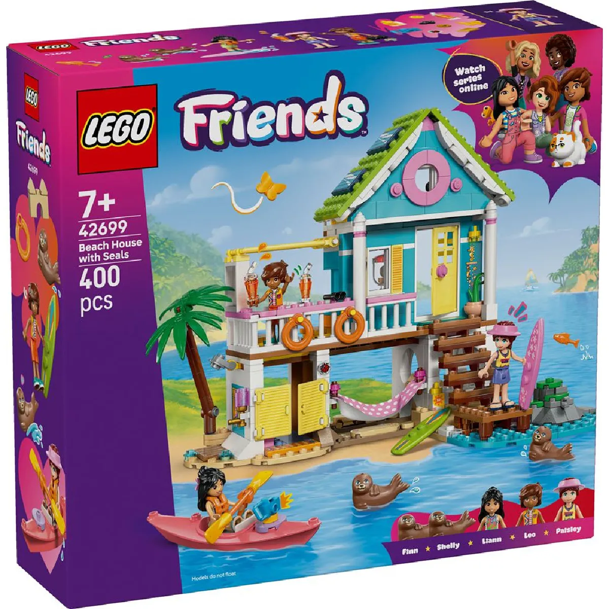 42699 Maison de plage sur pilotis LEGO Friends 400 pièces turquoise