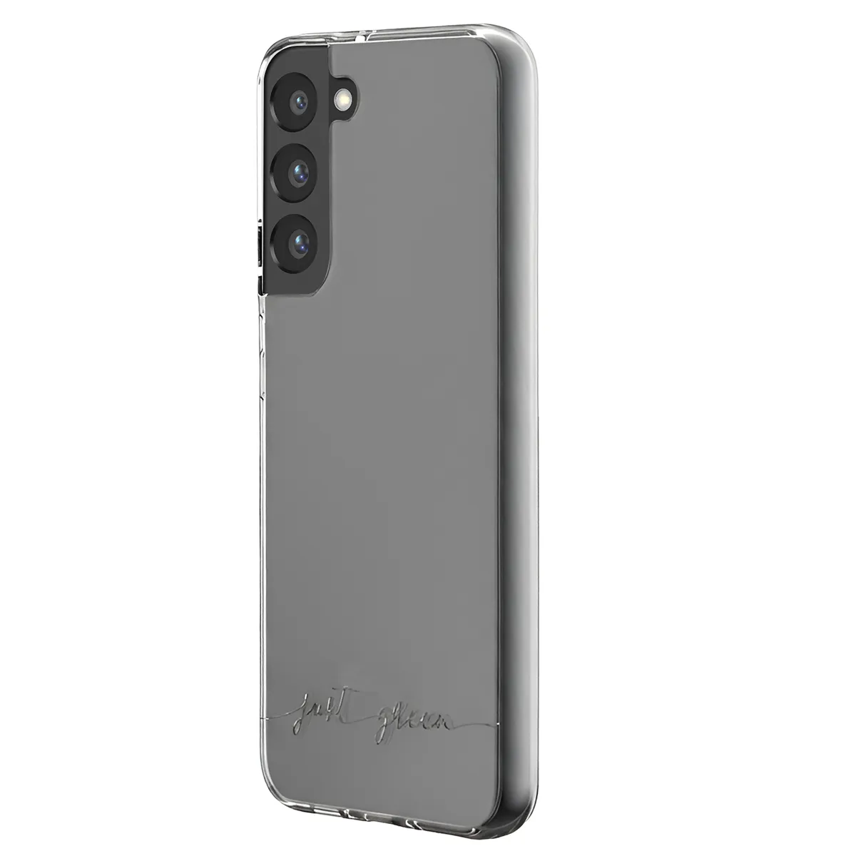 JUST GREEN  Coque pour Galaxy S22 Plus en TPU Souple Mod&egrave;le Infinia Transparent
