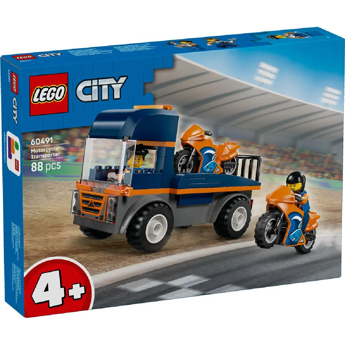 LEGO® City 60491 Le transporteur de motos - vue 5