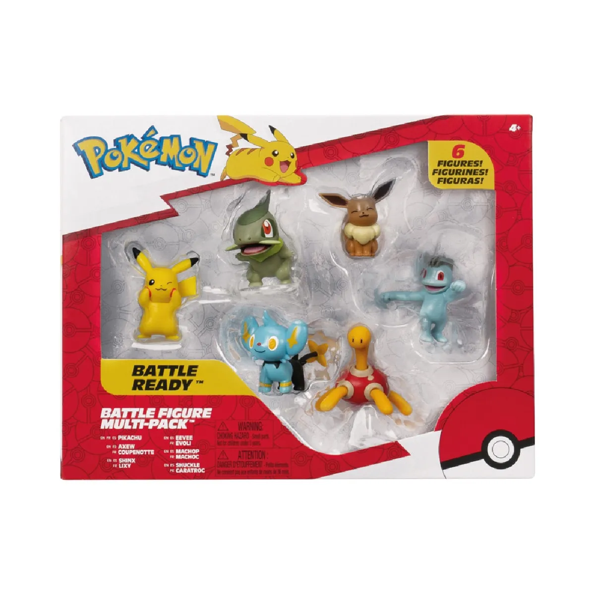 Jazwares Battle Figure Multipack 6 Figurines Pokémon 5 Cm