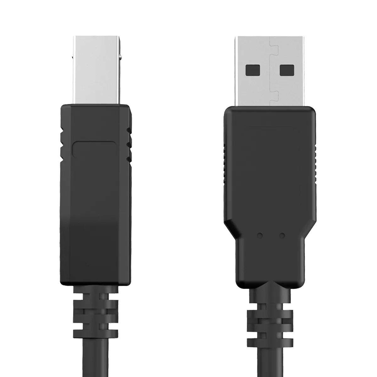 Force Noir Power Câble Usb-B Mâle Vers Usb-A Mâle 2.0 Pour Imprimante 1.5M