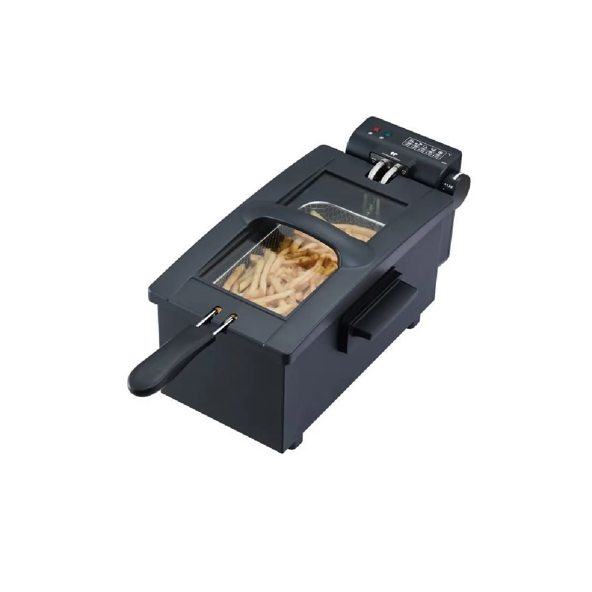 CONTINENTAL EDISON CEFR3BLK Friteuse &eacute;lectrique 3 L 2000 W noir