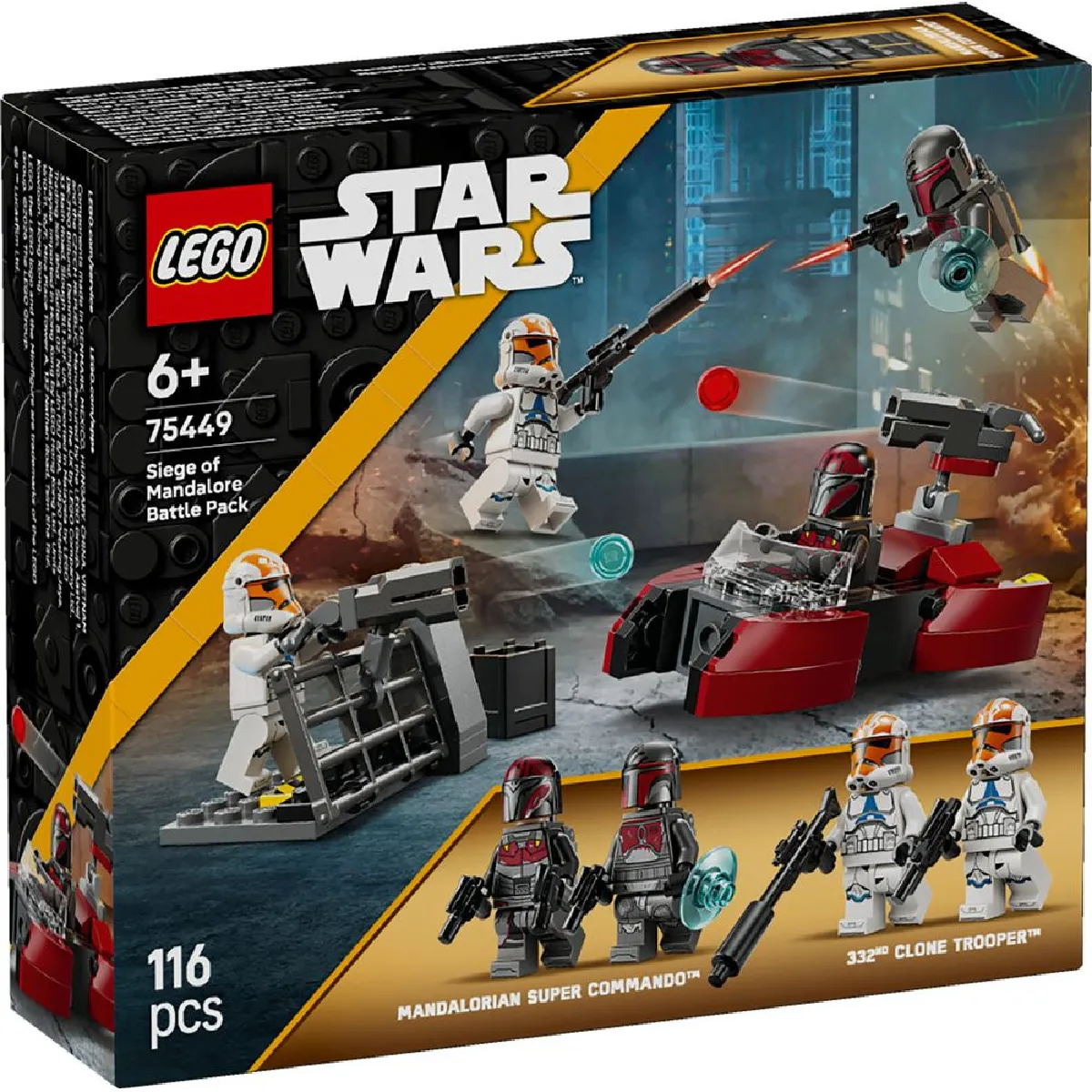 Pack de Combat Le Siège de Mandalore 75449 - LEGO Star Wars 116 pièces
