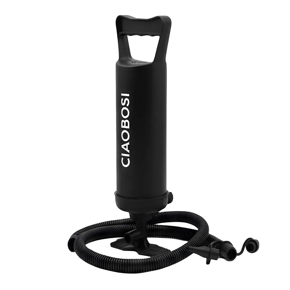 Avizar Noir Pompe À Air Manuelle Avec Tuyau Flexible Et Embouts Interchangeables