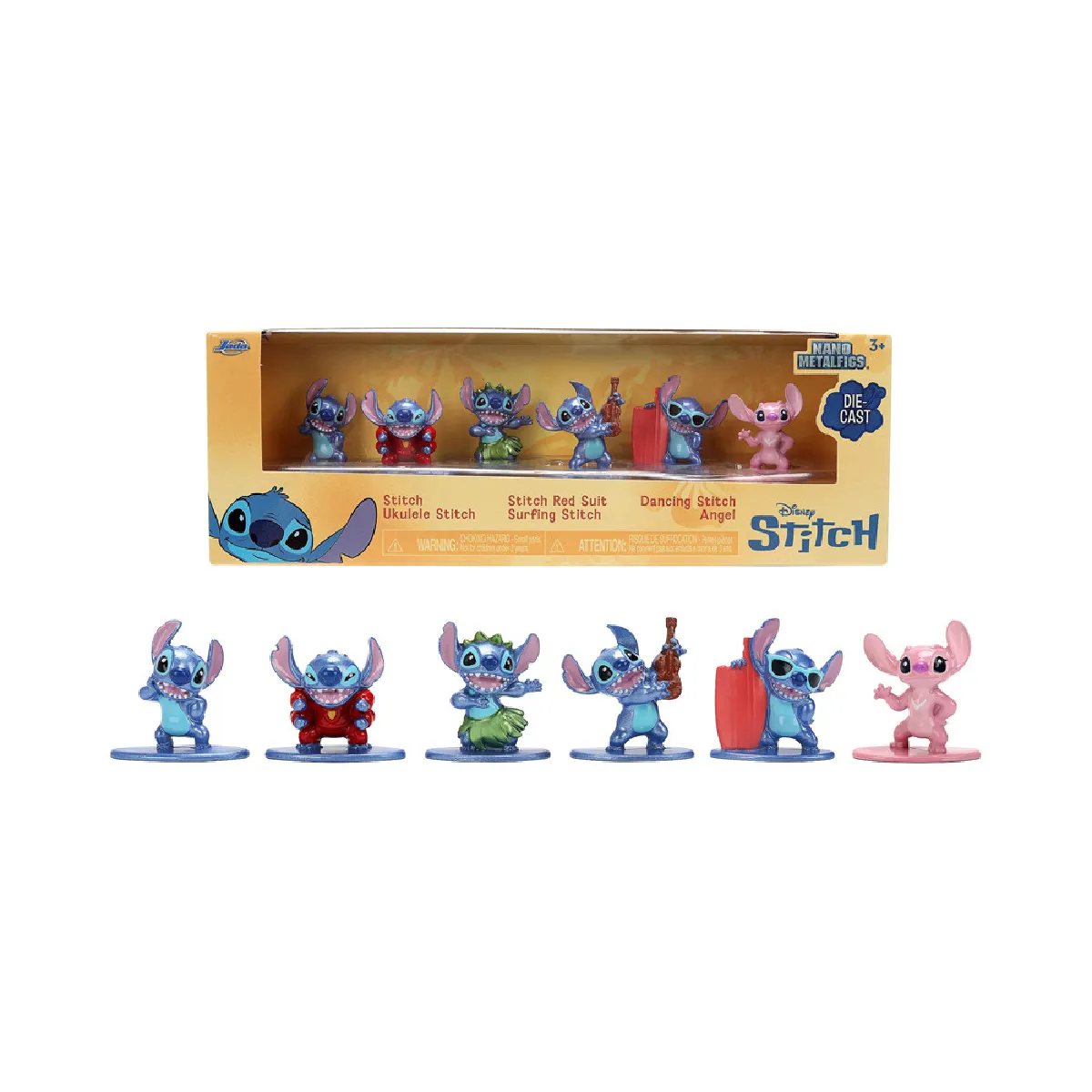 SMY9336325314R0 Set Diorama Stitch Nano 6 figurines die cast 4 cm