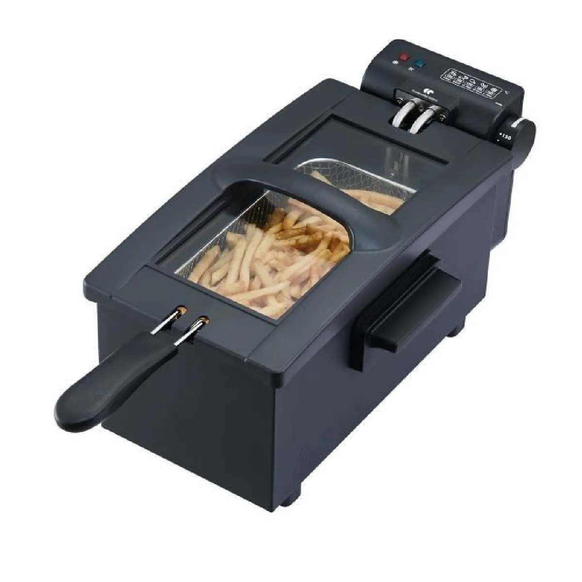 Continental Edison Noir Friteuse - 2000 W - 3 L - Cefr3blk