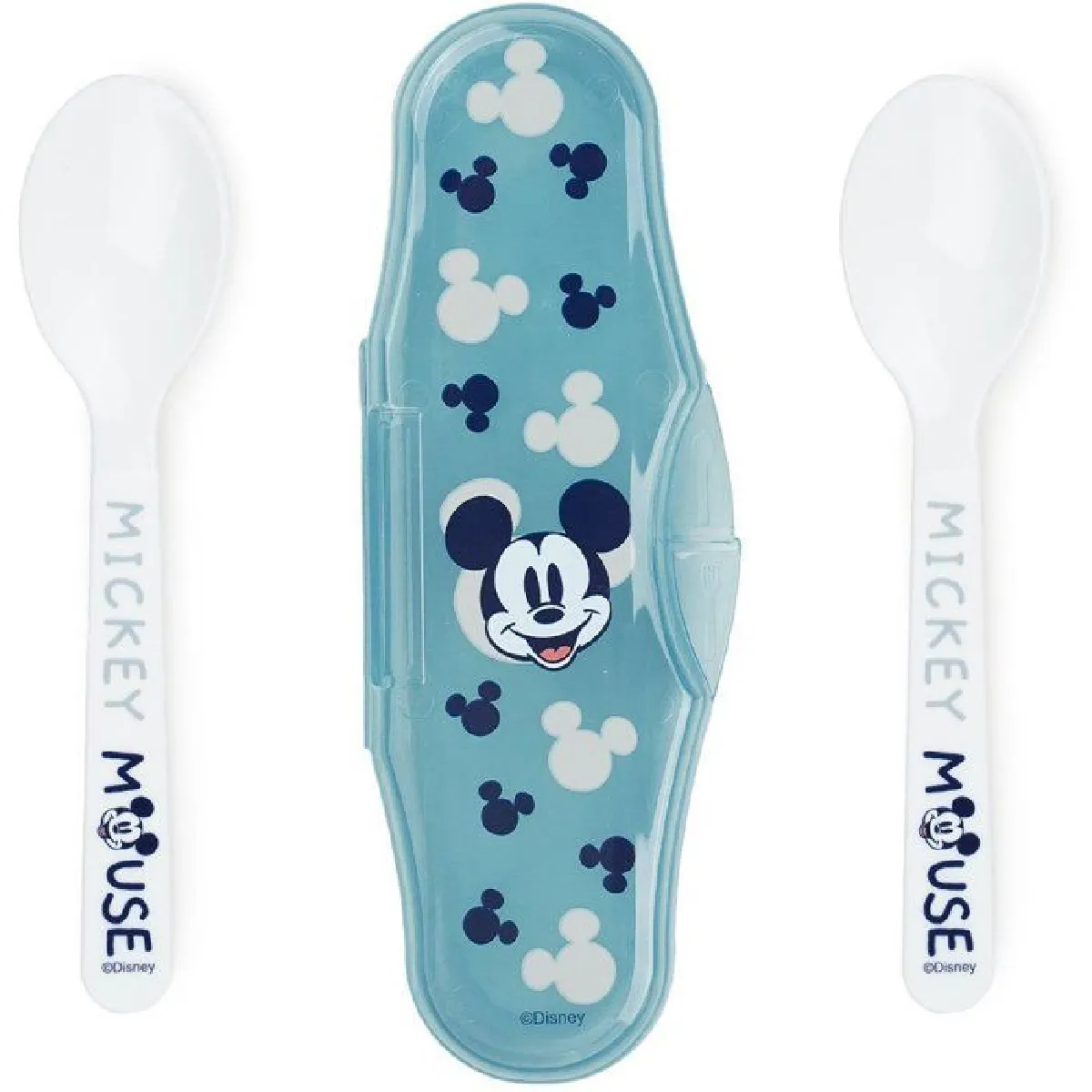Set de Cuillères DISNEY Baby Mickey Mouse - 2 pcs - Avec Étui de Transport