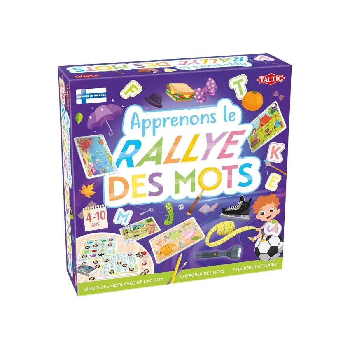 TACTIC 60754 Jeu de soci&eacute;t&eacute; &eacute;ducatif Le Rallye des Mots