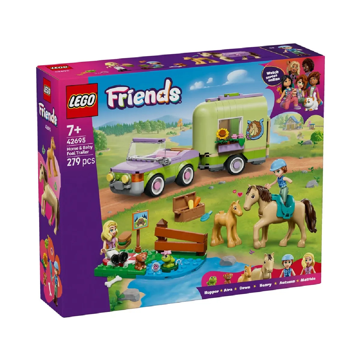 LEGO Friends La Remorque du Cheval et du Poulain 42695 - vue 5