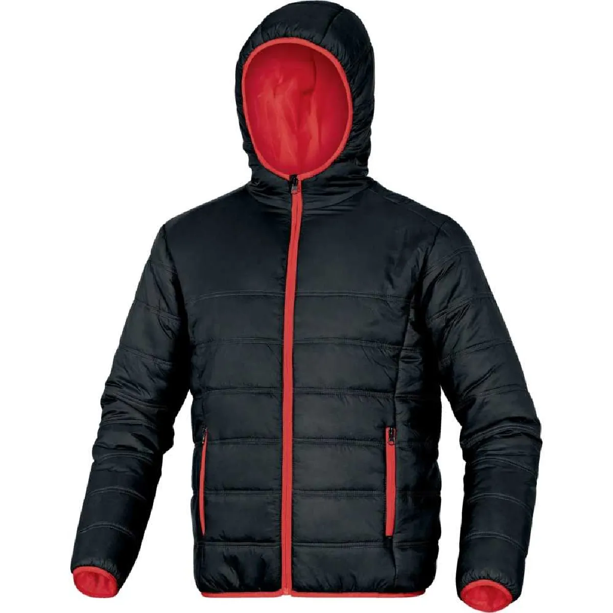 DOON Blouson matelassé capuche 0182402 noir/rouge XL
