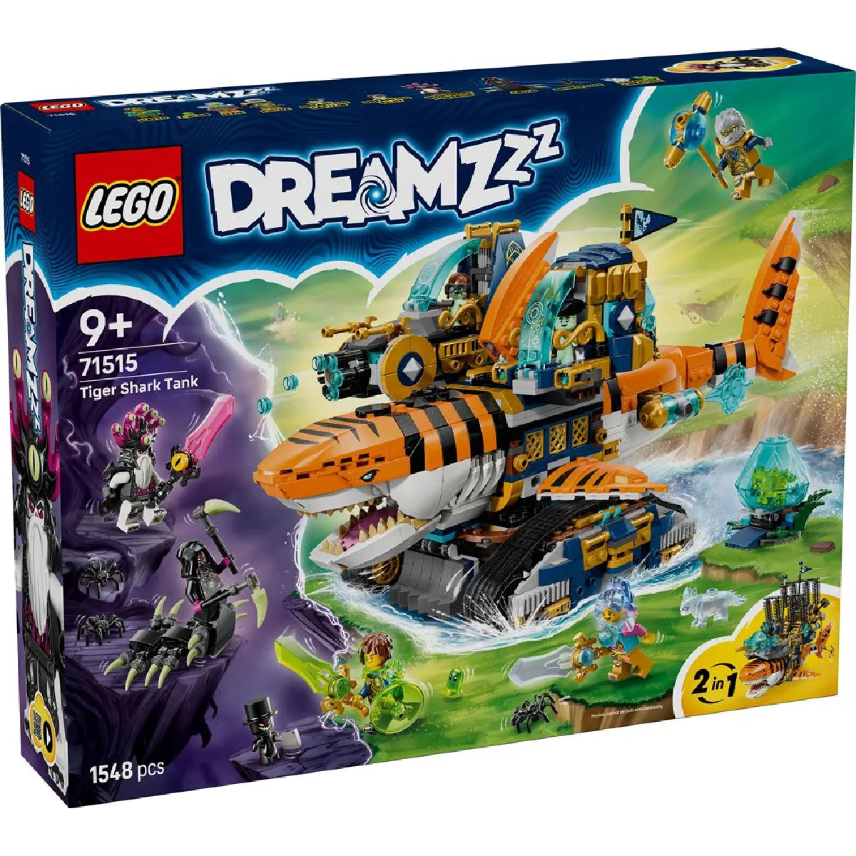 71515 Tiger Shark Tank 2-en-1 set de construction 1 548 pcs