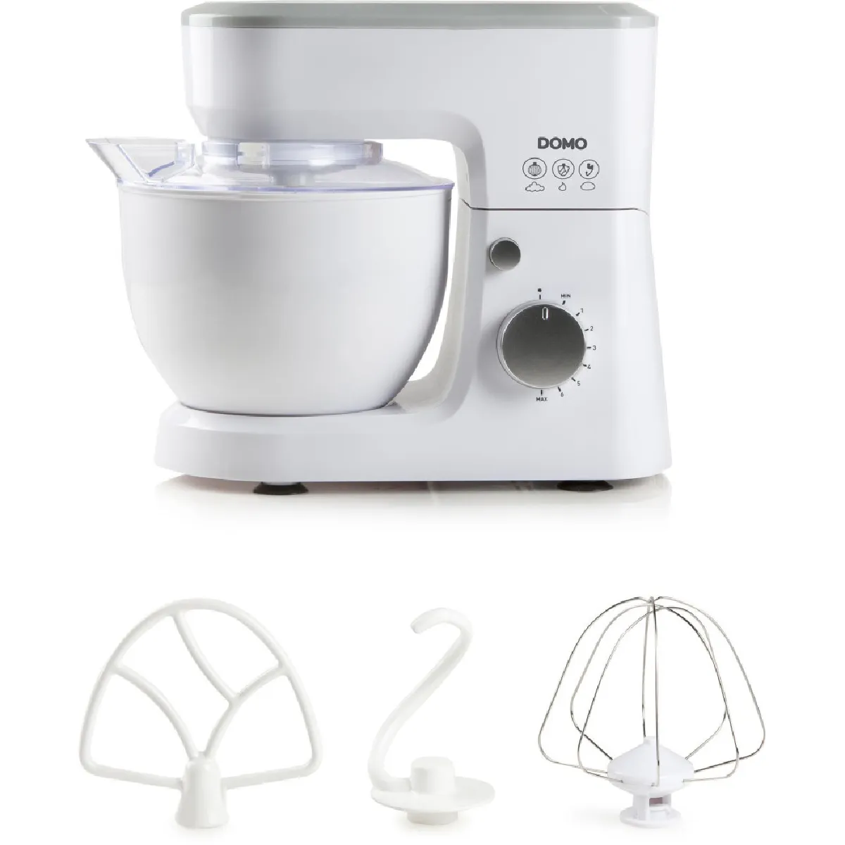 Batidora de Pie Domo DO9241KR 600W 4L Système Planétaire 6 Vitesses - Image 4